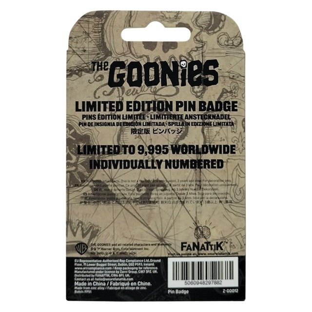 Never Say Die Goonies 40th Anniversary Pin Badge - 3