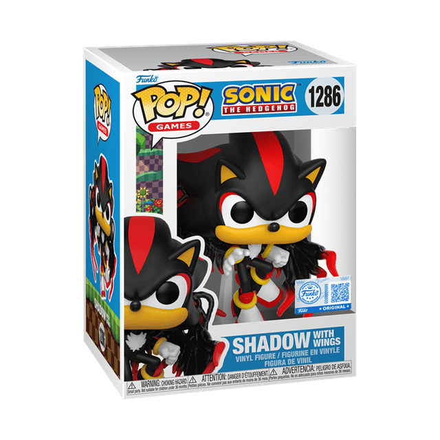 Shadow With Wings 1286 Sonic The Hedgehog hmv Exclusive Funko Pop Vinyl - 2