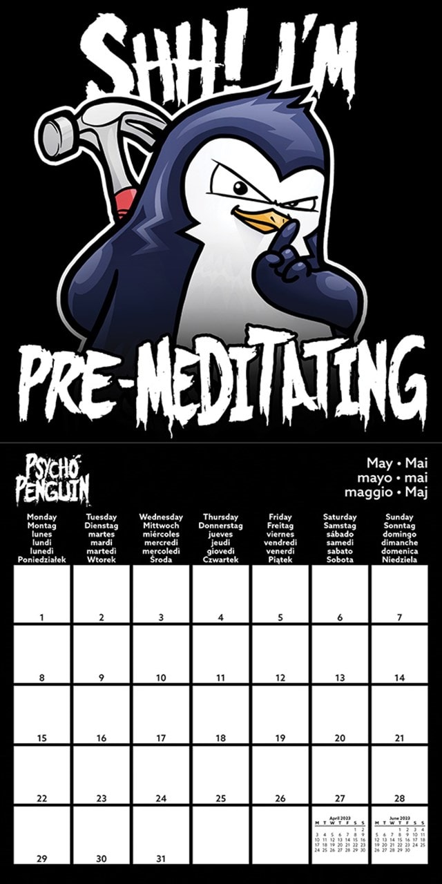 Psycho Penguin 2023 Calendar - 3
