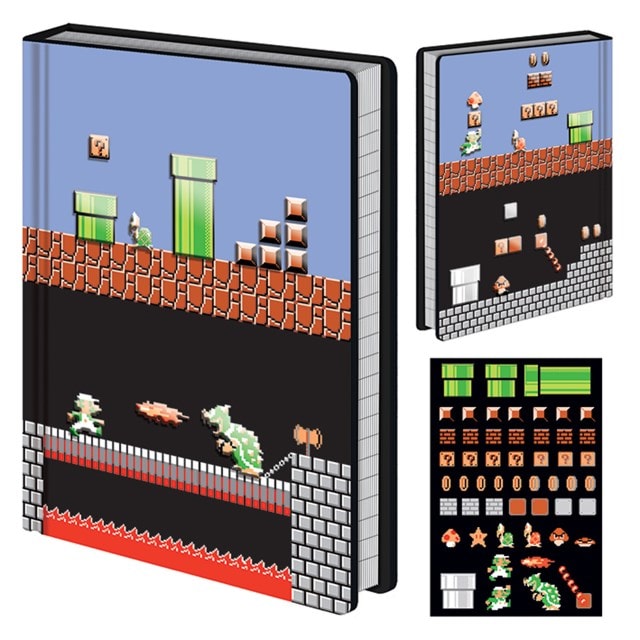 Super Mario Bros: Level Builder Premium A5 Notebook - 1
