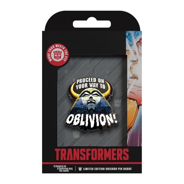 The Transformers The Movie 40th Anniversary Limited Edition Unicron Pin Badge - 2