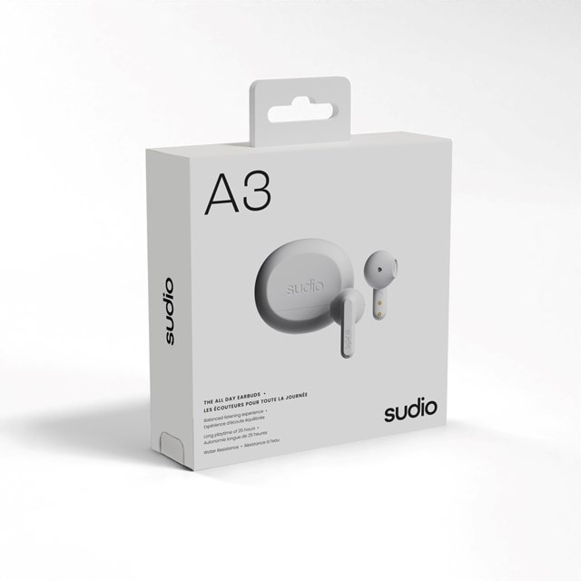 Sudio A3 Pro White True Wireless Bluetooth Earphones - 5