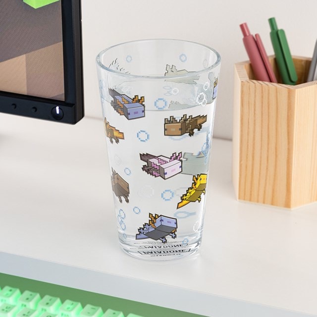 Axolotl Minecraft Glass - 4