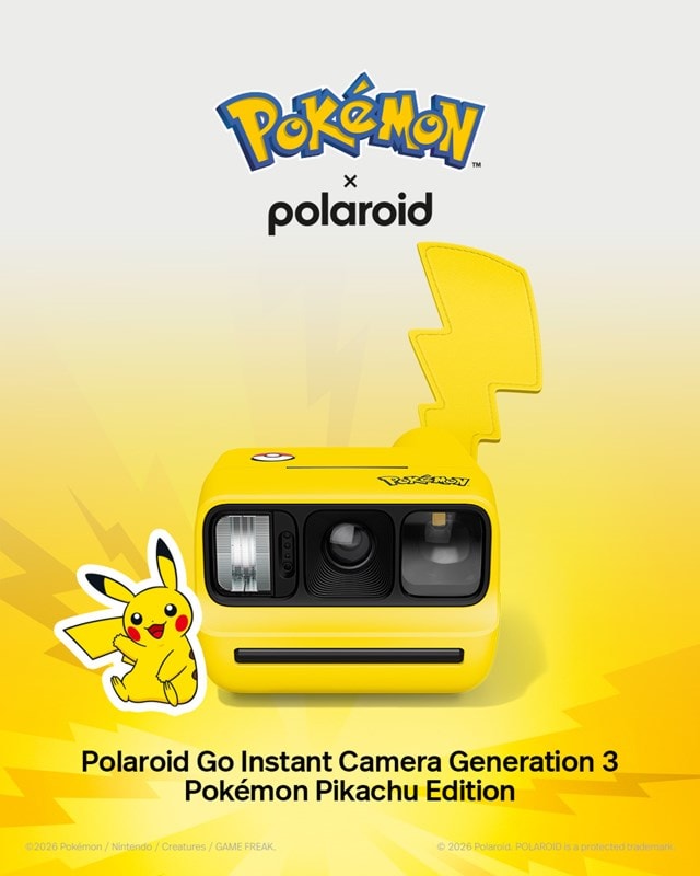 Polaroid Go Generation 3 Pokemon Pikachu Edition Instant Camera - 12