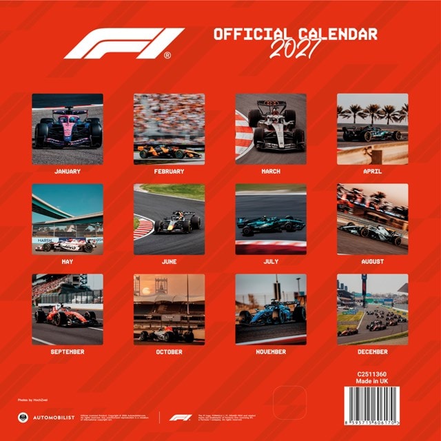 F1 2027 Square Calendar - 2