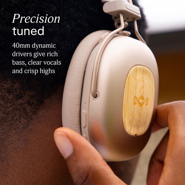 House Of Marley Positive Vibration Rebel Cream Active Noise Cancelling Bluetooth Headphones - 5