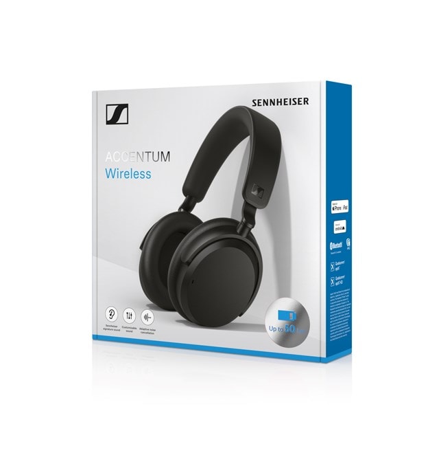Sennheiser Accentum Black Active Noise Cancelling Bluetooth Headphones - 6