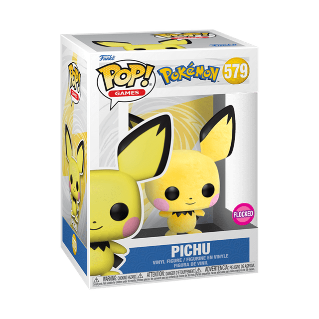 Flocked Pichu (579) Pokémon hmv Exclusive Funko Pop Vinyl - 2