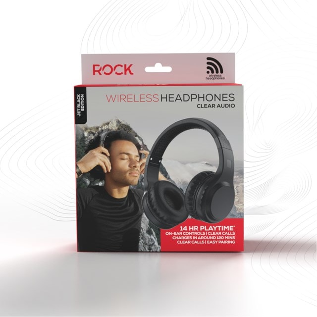Rock BT On-Ear Black Bluetooth Headphones - 7