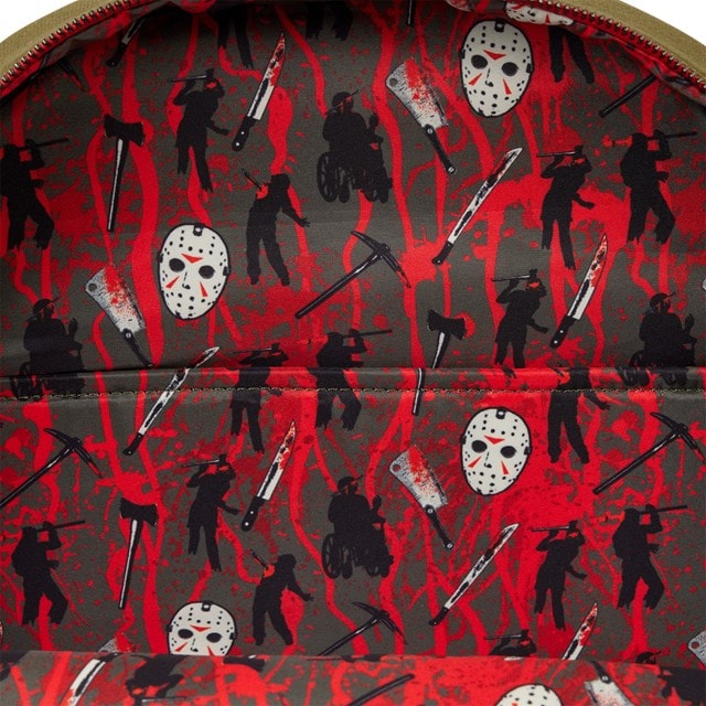 Camp Crystal Lake Friday The 13th Loungefly Full-Size Backpack - 5