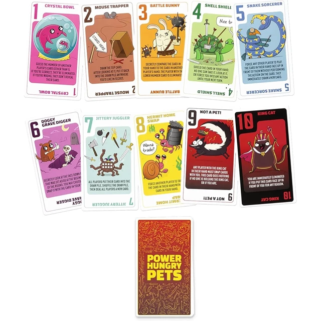 Power Hungry Pets Card Game - 2