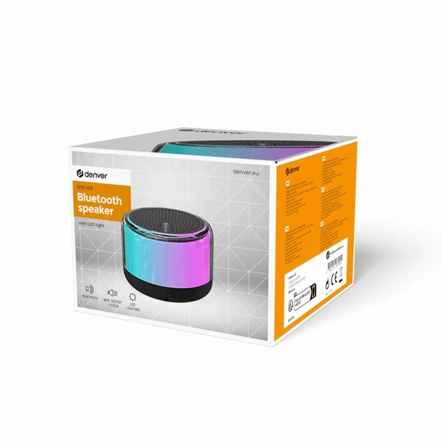 Denver Btp-103 Light Up Bluetooth Speaker - 8