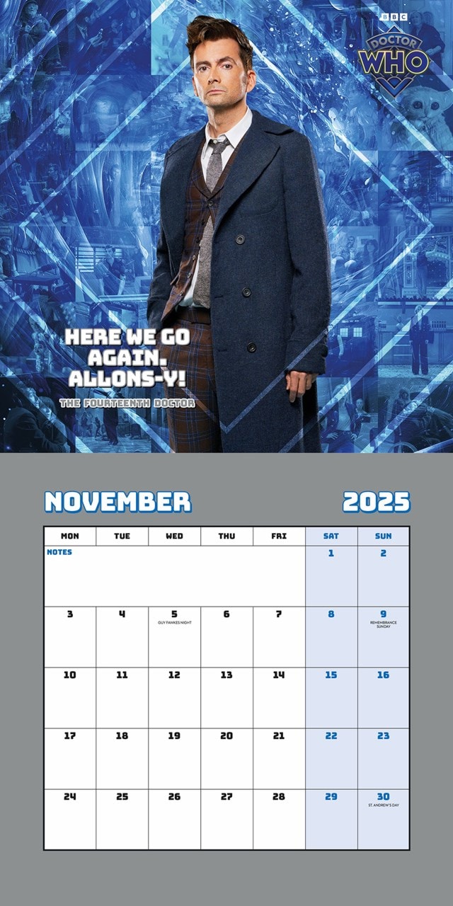 Doctor Who 2025 Square Calendar - 4