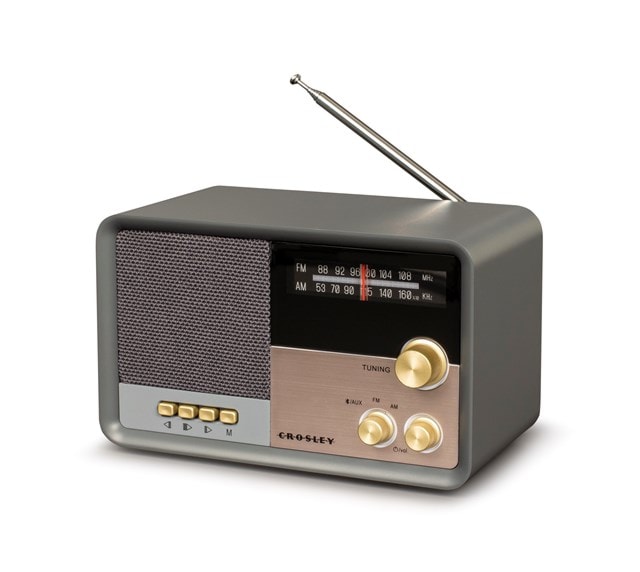 Crosley Tribute Charcoal FM Radio & Bluetooth Speaker - 5