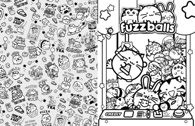 Fuzzballs Super Cuteness Overload Colouring Book - 4