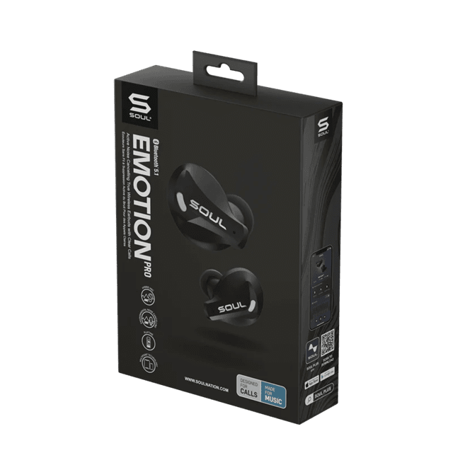 Soul Emotion Pro Black Active Noise Cancelling True Wireless Bluetooth Earphones - 6