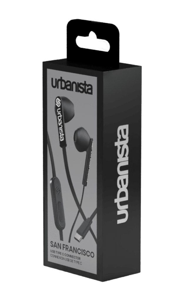 Urbanista San Francisco Midnight Black USB-C Connector Earphones - 4