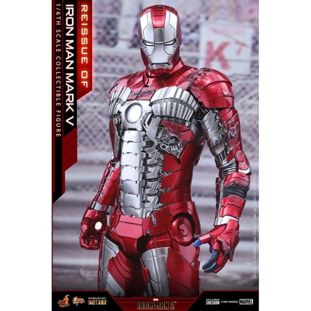 1:6 Iron Man Mark V - Mms Diecast Hot Toys Figurine - 5