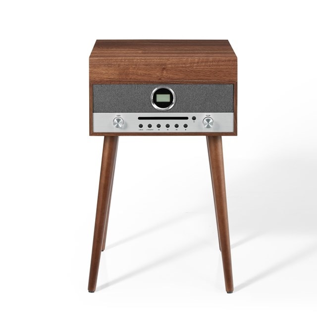 Crosley Nash Walnut Turntable with CD Player & AM/FM Radio - 11