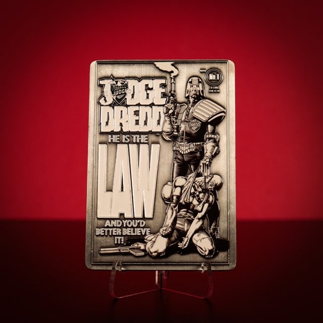 Comic Book Cover Judge Dredd Collectable Ingot - 3