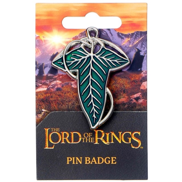 Leaf Of Lorien Necklace Lord Of The Rings Pin Badge - 2