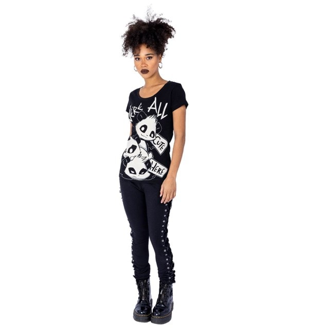 We Are All Cute Killer Panda Ladies Fit Tee (Small) - 6