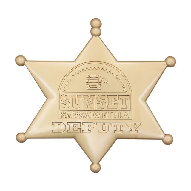 Sunset Sarsaparilla Gold Edition Deputy Badge And Bottle Cap Necklace Fallout Premium Set - 3