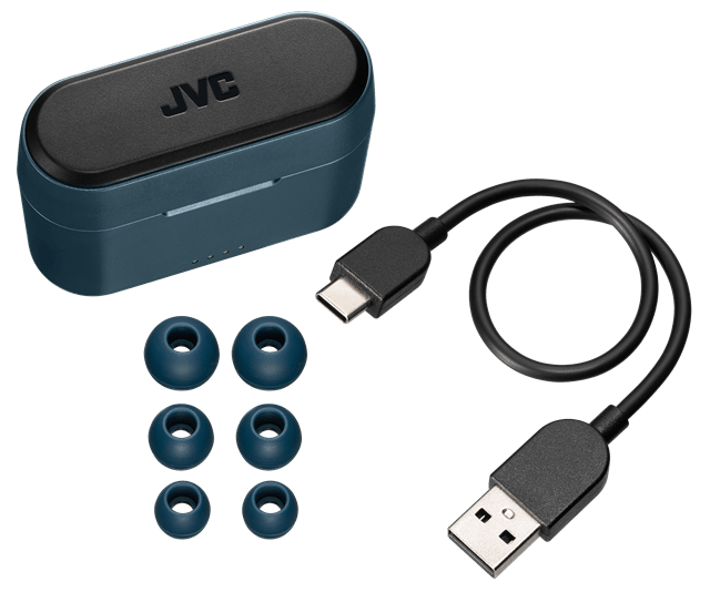 JVC HA-A9T Blue True Wireless Bluetooth Earphones - 3