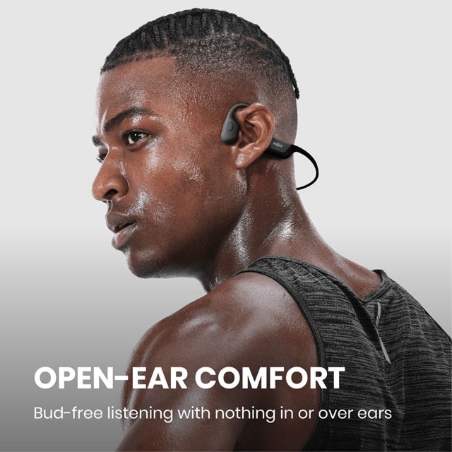 Shokz OpenRun Pro Black Bone Conduction Bluetooth Earphones - 3