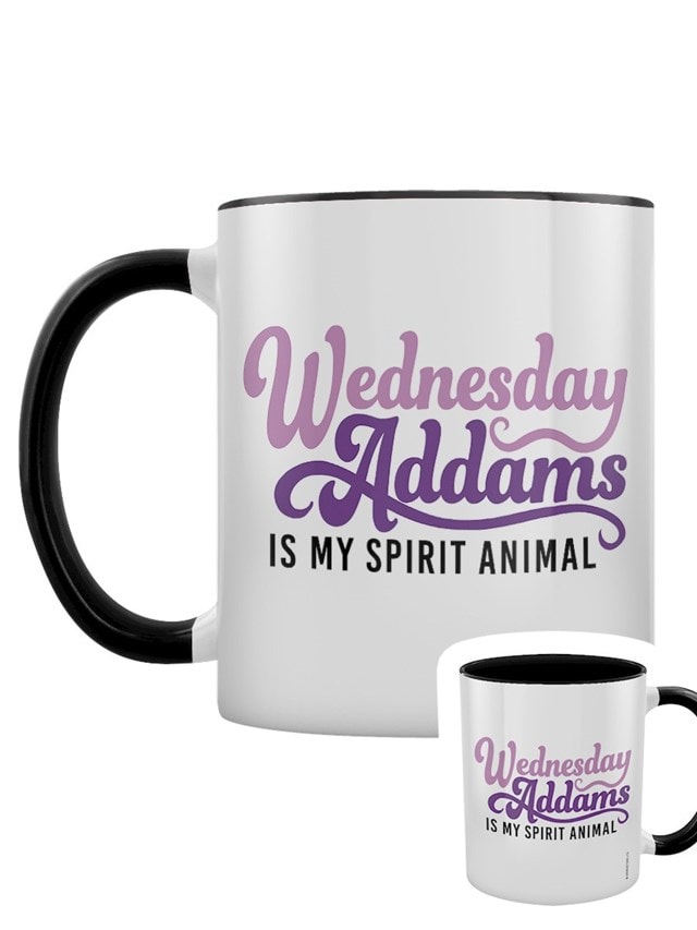 Wednesday Addams Is My Spirit Animal Coloured Inner Mug - 1