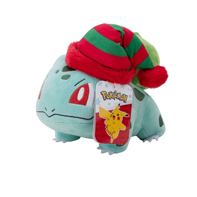 Holiday Bulbasaur With Striped Hat Pokemon Plush - 2