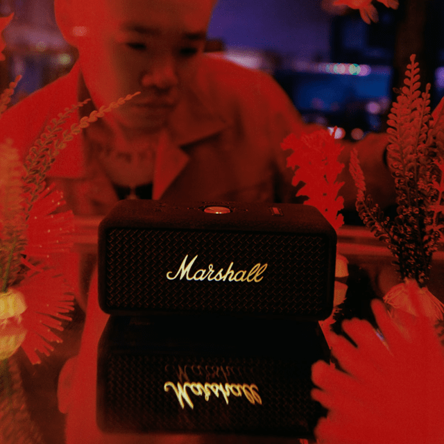 Marshall Emberton III Black/Brass Bluetooth Speaker - 7