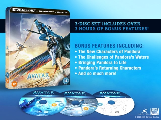 Avatar: The Way of Water (hmv Exclusive) Limited Edition 4K Ultra HD Steelbook - 7