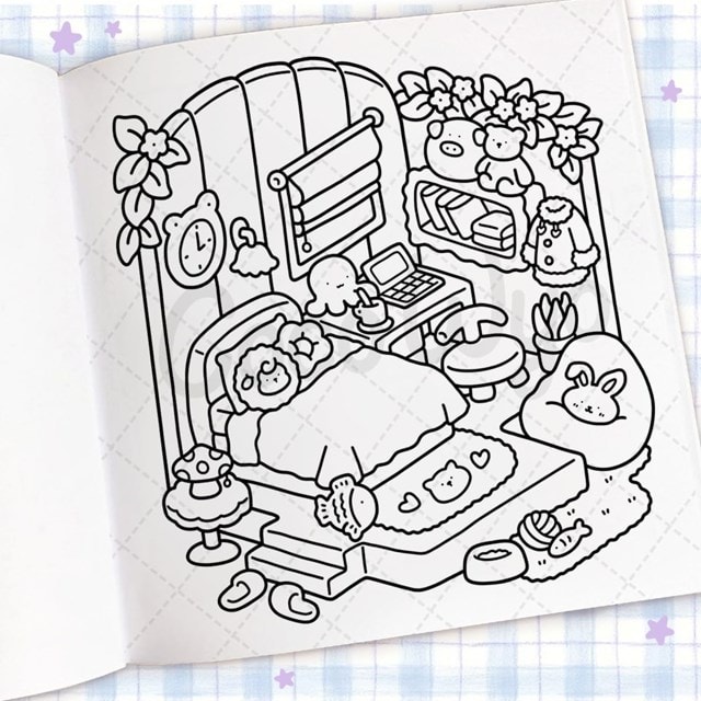 Cozy Corner Cute & Comfy Colouring Book By Coco Wyo - 3