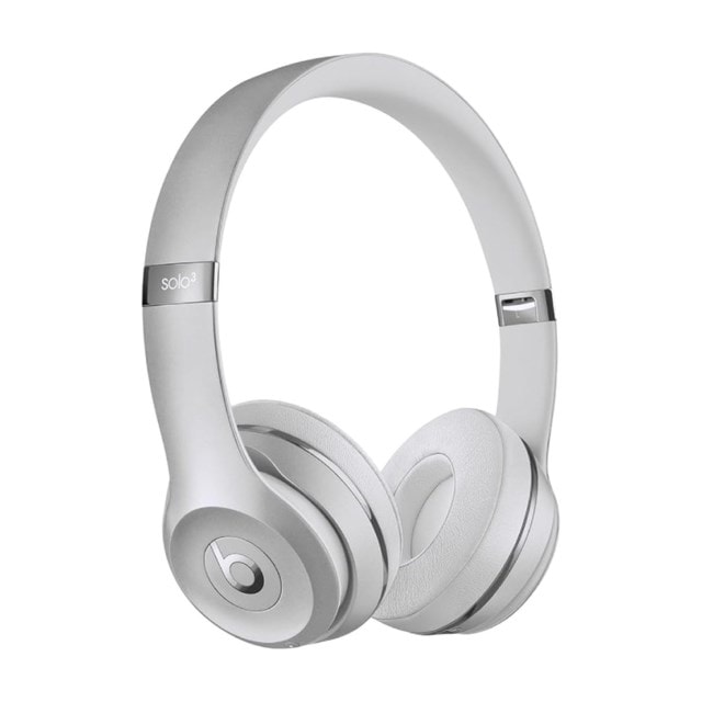 Beats By Dr Dre  Solo 3 Wireless Silver Bluetooth Headphones - 1