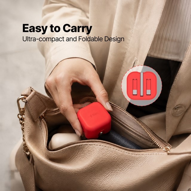 Ttec SmartCharger Pro Neon Red 20W Wall Plug and USB-C Cable Pack - 6