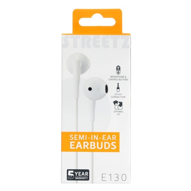 Streetz E130 White Earphones - 6