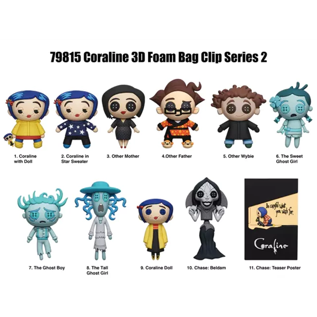 Coraline Series 2 Bag Clips - 2