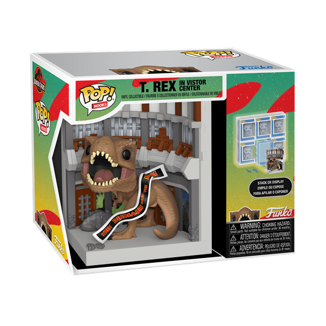 T. Rex In Visitor Center Jurassic Park Funko Pop Vinyl Nooks - 2