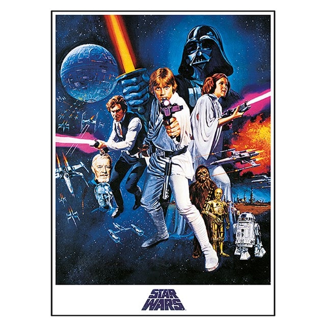 Episode IV A New Hope One Sheet Star Wars Canvas Print 60 x 80cm - 1
