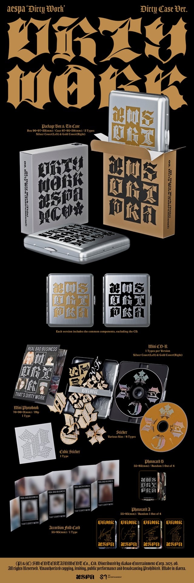 aespa dirty work us exclusive b&n ウィンター aespa - Dirty Work [Dirty Case Ver.] [Amazon Exclusive