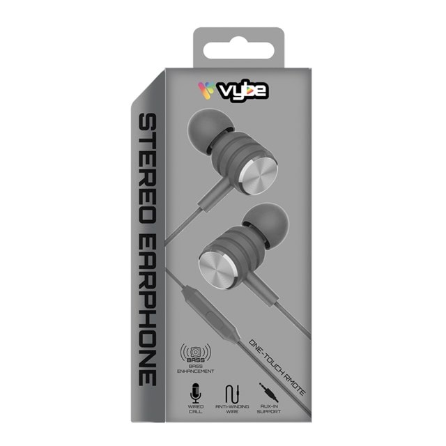 Vybe Stereo Space Grey Earphones - 2