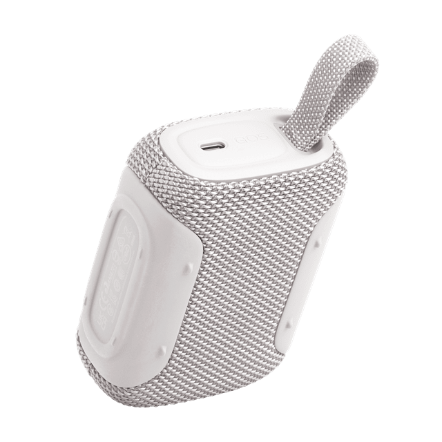 JBL Go 5 White Bluetooth Speaker - 7
