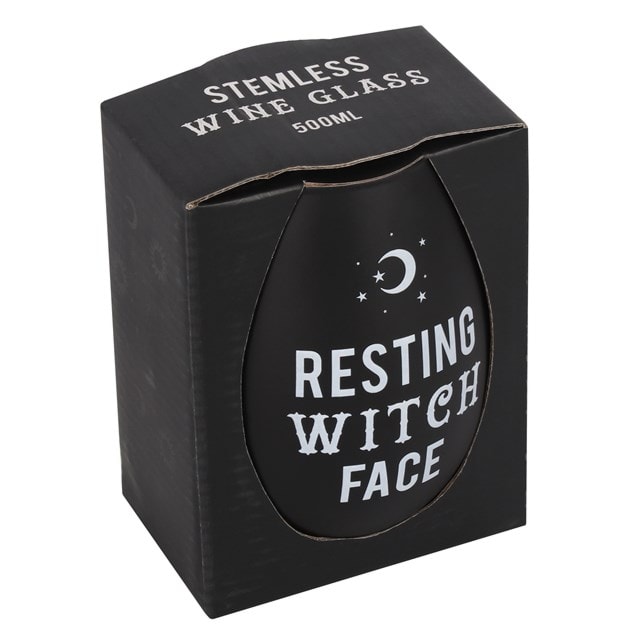 Resting Witch Face Wine Glass - 2