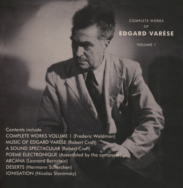 The Complete Works of Edgard Varese - Volume 1 - 1