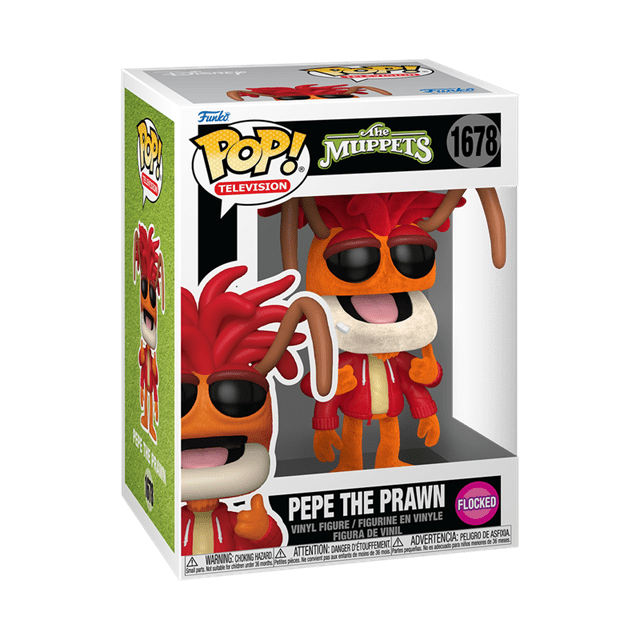 Flocked Pepe The Prawn 1678 The Muppets Funko Pop Vinyl