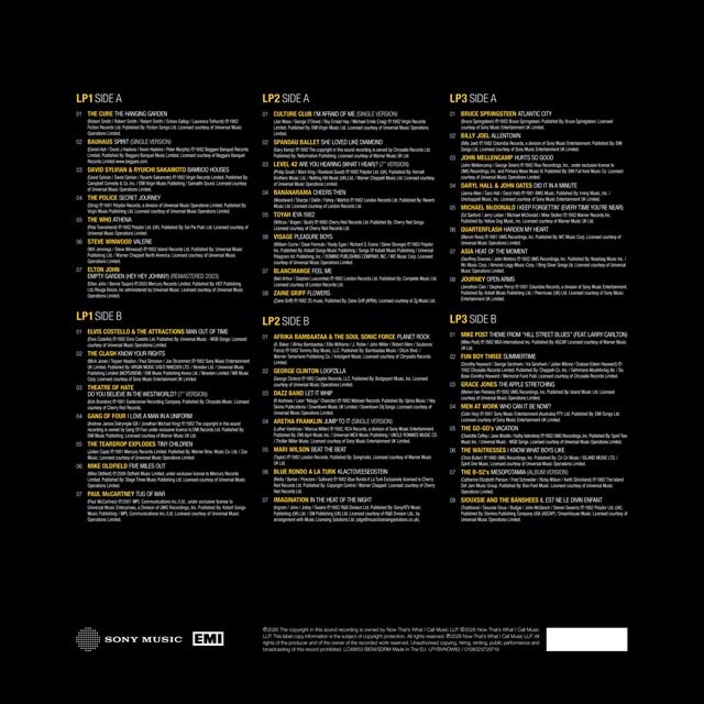 NOW Yearbook: The Vault 1982 - Transparent Yellow Vinyl 3LP - 3