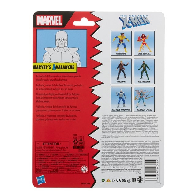Classic Marvel’s Avalanche Hasbro Marvel Legends Series X-Men Action Figure - 6