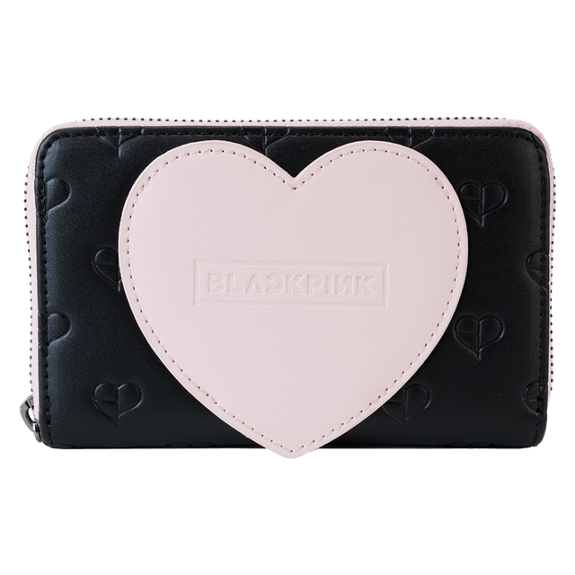 All Over Print Heart Zip Around Wallet Blackpink Loungefly - 1