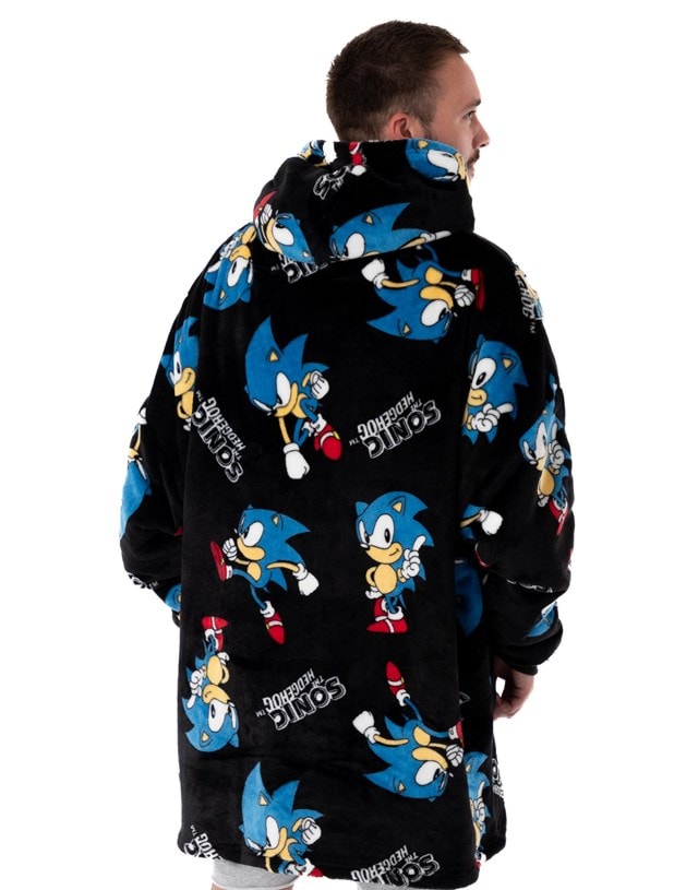 Sonic The Hedgehog Mens Blanket Hoodie - 2